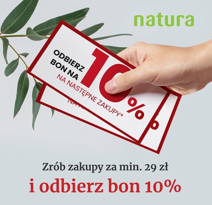 Odbierz bon na 10% na następne zakupy